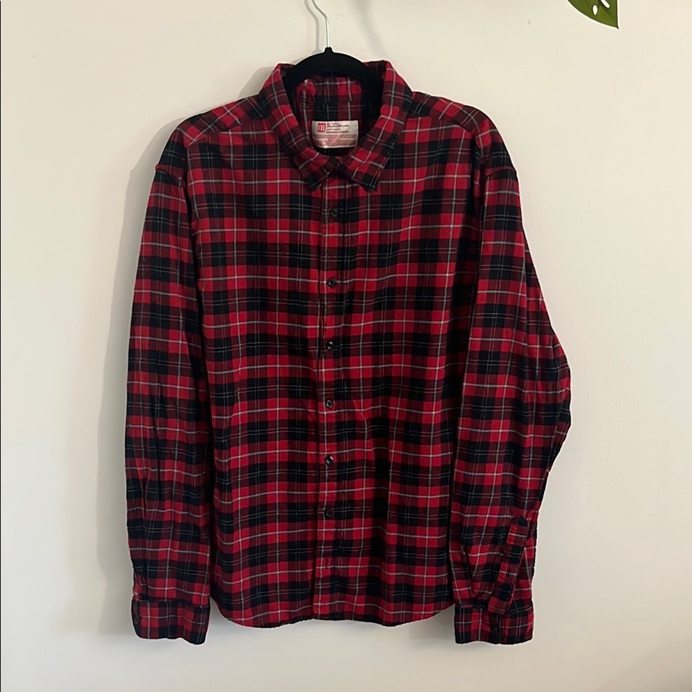 Target Red and Black Casual Button Down Shirt